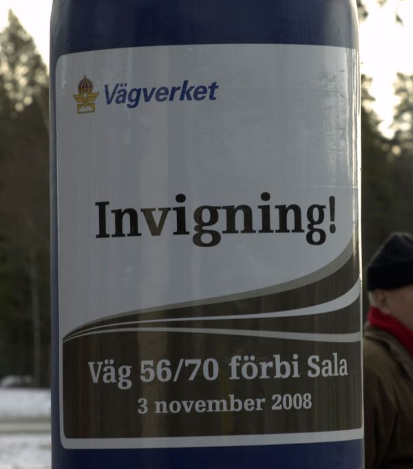 Invigning förbifarten, riksväg 56-70.